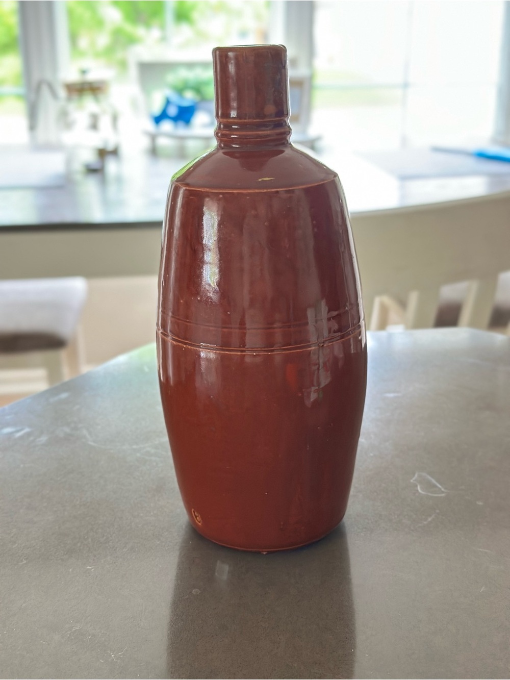 Vintage Lancers Ceramic Vase Wine Bottle